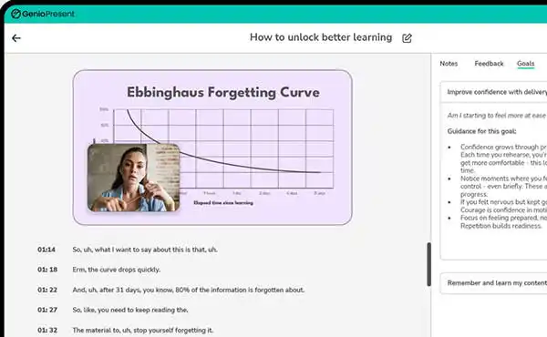 Genio Present screen picture