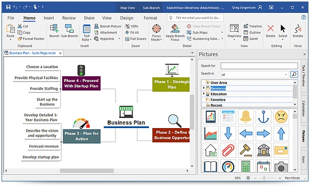 MindView Suite screen picture