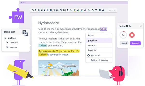 Texthelp screen picture