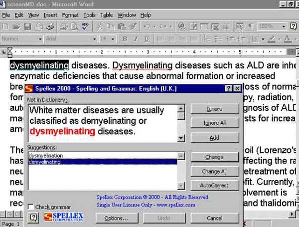 Spellex screen picture