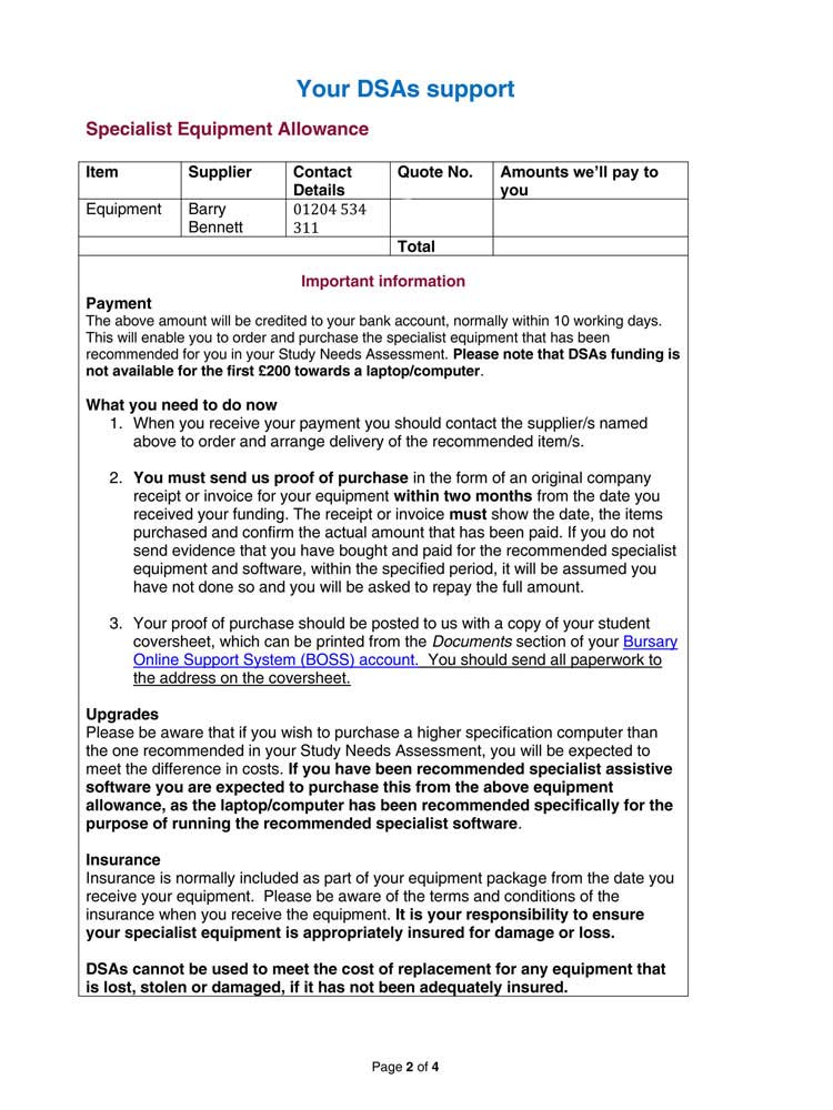 NHS sample letter page 2