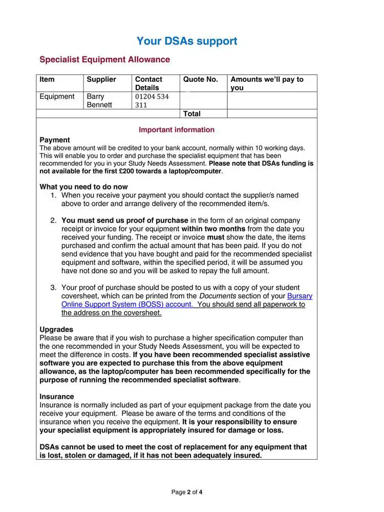 NHS sample letter page 2