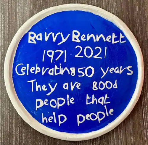 Commemorative blue plaque